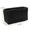 2stk Aufbewahrungskorb Bad Häkelkorb 29x15x18.5cm Schwarz Produktbild-Vorschau 2