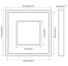 SANNAHED Ikea Passepartout Bilderrahmen, schwarz, 25x25 cm Produktbild-Vorschau 2