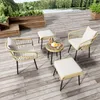 Flieks Rattan Gartenlounge-Set Gartenmöbelset 2-4 Personen, Produktbild-Vorschau 3