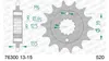 SP 1077145003 Pignone anteriore standard AFAM in acciaio Anteprima dell’immagine prodotto 3
