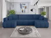 A large, U-shaped sectional sofa in a living room setting.
