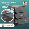 CASARIA® Comodino con LED 3 Cassetti Capienti 54x39x28 cm Anteprima dell’immagine prodotto 7