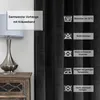 Samt Vorhänge 2er Set Schwarz Kräuselband Verdunkelung Produktbild-Vorschau 2