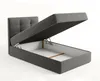 AX LIVING Lit une place Geceteni lit coffre gris lit coffre Voir les images du produit 3