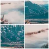Poster - Poster ohne Rahmen - Winter Berge Wolken - 30x40 Produktbild-Vorschau 8