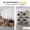 IvoQ Scaffali Set da 2 – 180 x 90 x 40 cm – Metallo zincato Anteprima dell’immagine prodotto 6