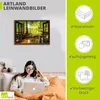 ARTland Leinwandbild Fensterblick - Wald mit Bach Größe: Produktbild-Vorschau 3