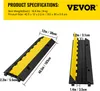VEVOR Kabelbrücke Boden Überfahrbar 3 Kanäle 10000KG Produktbild-Vorschau 7