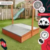 KOTARBAU® Sandkasten mit Dach 140x140 cm Holz mit Abdeckung Produktbild-Vorschau 8