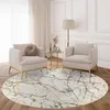 Tapiso Teppich CRYSTAL Rund Beige Wohnzimmer Schlafzimmer Produktbild-Vorschau 3