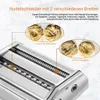 Close-up of a pasta maker with illustrations of pasta types. Produktbild-Vorschau