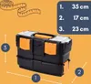 Werkzeugkoffer Leer 2in1 Werkzeugkiste Leer Kunststoff Produktbild-Vorschau 2
