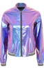 A holographic bomber jacket on a white background. Produktbild-Vorschau