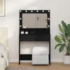 vidaXL Toeletta con mensola, nero effetto rovere, 75,5 x 41 Anteprima dell’immagine prodotto 2