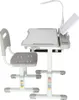 Scrivania per bambini con cassetto sedia lampada grigio Anteprima dell’immagine prodotto 12