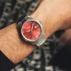 Uhr, Herren, Analog, Silber,Zifferbl Rot Produktbild-Vorschau 20
