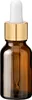 5x Glasflasche braun 15 ml mit goldener Aluminium Pipette Produktbild-Vorschau 2