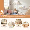 COSTWAY - Set da 2 mensole da parete per bambini, mensola Anteprima dell’immagine prodotto 6