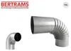 Ofenrohr-Bogen Bertrams 90° Ø 120 mm feueraluminiert silber Produktbild-Vorschau 2