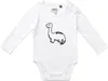 Huuraa Baby Body Brontosaurus Dinosaurier 62 White  Produktbild-Vorschau 1