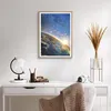 Gerahmtes Poster - Rahmen in heller Eiche - Kosmos Erde - Produktbild-Vorschau 6