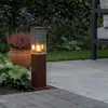 Moderner Außenlaternenpfahl rostBraun 45 cm Malios Produktbild-Vorschau 9