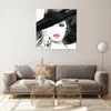 Bilder auf glas - Frau Gesicht Lippen - 70x70cm - Produktbild-Vorschau 7