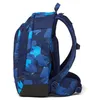 Side view of a blue camouflage backpack. Produktbild-Vorschau