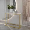 Furneo | Konsolentisch II - 100 cm - Weiß matt / Gold matt Produktbild-Vorschau 2