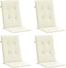 Poduszki Na Krzesła Ogrodowe, 4 Szt., Kremowe, 120X50X3 Cm Podgląd zdjęcia produktu 2