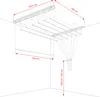 Suszarka sufitowa 7x190 cm biała podsufitowa wytrzymała Podgląd zdjęcia produktu 8