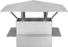 Kaminhaube Edelstahl 200x200 mm – Schornsteinabdeckung Produktbild-Vorschau 1