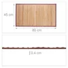 Relaxdays Bambusmatte, 80x45 cm, feuchtigkeitsresistent, Produktbild-Vorschau 6