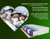 A family sleeping in a heart shape, with a cutaway view of a mattress. Anteprima dell’immagine prodotto