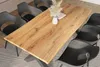 Esstisch Baumkante Holz-Optik Wildeiche 220 x 100 X-Gestell Produktbild-Vorschau 5