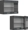 Szklana szafka kuchenna Vicco R-Line Czarny beton 80 cm, Podgląd zdjęcia produktu 5