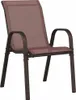 vidaXL Set bistrot da giardino 3 pezzi in acciaio marrone Anteprima dell’immagine prodotto 4