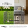Enclos pour chien 125 x 85 x 70 cm - gris Voir les images du produit 7