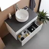 80 cm Waschtischunterschrank in Weiß und Waschtischplatte Produktbild-Vorschau 2