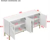 Credenza Merax 160x40x80,5cm, 4 ante con ripiani regolabili Anteprima dell’immagine prodotto 6