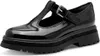 A black patent leather Mary Jane shoe with a thick platform sole is shown against a white background. Produktbild-Vorschau