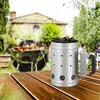 Relaxdays Anzündkamin, aus Stahl, Grillkohleanzünder für Produktbild-Vorschau 2