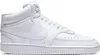 A white Nike Court Vision Mid shoe is shown from the side against a white background. Podgląd zdjęcia produktu