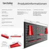 tectake® Werkzeuglochwand dreiteilig, aus Stahl 120 x 3 x Produktbild-Vorschau 5