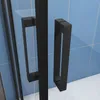 100x140x185cm 6mm NANO ESG Schwingtür Eckeinstieg schwarze Produktbild-Vorschau 9