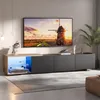 ProximaX TV-Lowboard en noir - Extensible, avec lumière LED Voir les images du produit 2