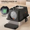 Katzentoilette XXL Edelstahl Katzenklo mit Deckel, Pedals & Produktbild-Vorschau 6