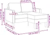 vidaXL 2-Sitzer-Sofa mit Chaiselongue L-förmig Schwarz 125 Produktbild-Vorschau 7