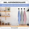 Geschirrtücher mit Aufhängeschlaufe. Abgebildet in der Küche, Geschirrtücher sind aufgehängt. Produktbild-Vorschau