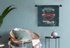 MuchoWow® Wandteppich Wandbehang Auto - Rennen - Retro - Produktbild-Vorschau 4